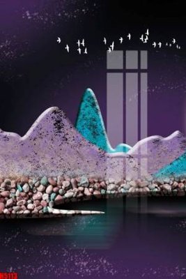 File ảnh File tranh decor tranh bộ treo tường tổng hợp H5113 (gốc) in Hiflex