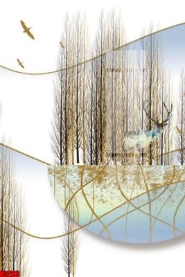 File gốc File tranh decor tranh bộ treo tường tổng hợp H5283 (chuẩn màu) cho in offset