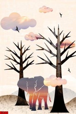 File gốc File tranh decor tranh bộ treo tường tổng hợp H5388 (phong cách) châu Âu