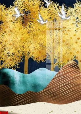 File in trần File tranh decor tranh bộ treo tường tổng hợp H5546 (file gốc) chủ đề vũ trụ