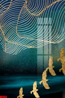 File gốc in tráng gương File tranh decor tranh bộ treo tường tổng hợp H5553 chi tiết