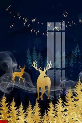 File ảnh File tranh decor tranh bộ treo tường tổng hợp H5671 (gốc) in decal dán tường