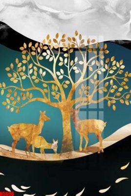 File tranh in tráng gương File tranh decor tranh bộ treo tường tổng hợp H5696 (siêu nét)