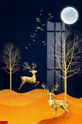 File ảnh File tranh decor tranh bộ treo tường tổng hợp H5727 (gốc) in PP, decal