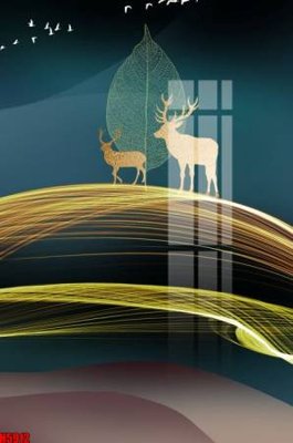 Tải file File tranh decor tranh bộ treo tường tổng hợp H5912 (ảnh gốc) in tranh kính