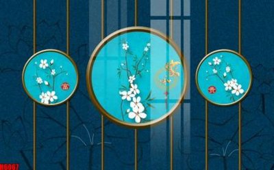 File gốc file tranh nền tường thủy mặc tổng hợp H6067 (chủ đề hiện đại) trang trí