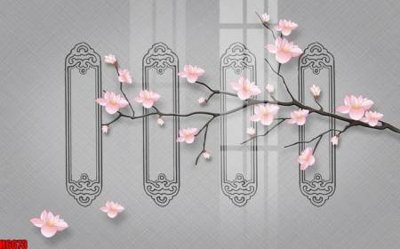 File tranh file tranh nền tường thủy mặc tổng hợp H6073 (bản gốc) trang trí văn phòng