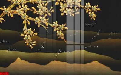 File tranh gốc file tranh nền tường thủy mặc tổng hợp H6095 (bản quyền) Filetranh.com