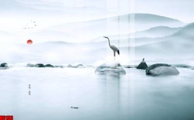 File gốc file tranh nền tường thủy mặc tổng hợp H6133 (in ấn) màu sắc trung thực