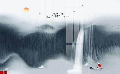 File ảnh file tranh nền tường thủy mặc tổng hợp H6171 (gốc) in backdrop sự kiện