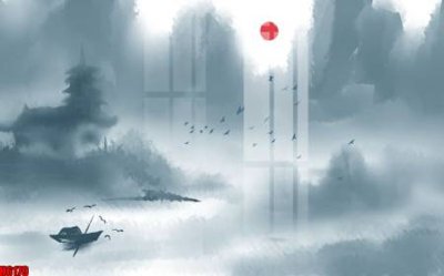 Download file file tranh nền tường thủy mặc tổng hợp H6179 (chuẩn in) chất lượng cao