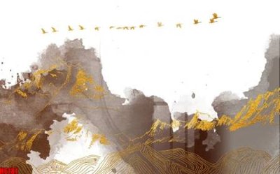 File in ấn chuyên nghiệp file tranh nền tường thủy mặc tổng hợp H6181 (file gốc)