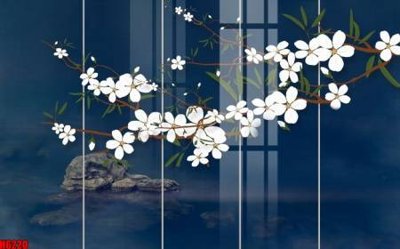 File gốc file tranh nền tường thủy mặc tổng hợp H6220 (trang trí) phòng làm việc