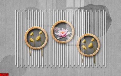 File tranh trang trí file tranh nền tường thủy mặc tổng hợp H6235 (file gốc)