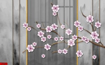 File gốc in ấn file tranh nền tường thủy mặc tổng hợp H6236 (sẵn sàng tải về)