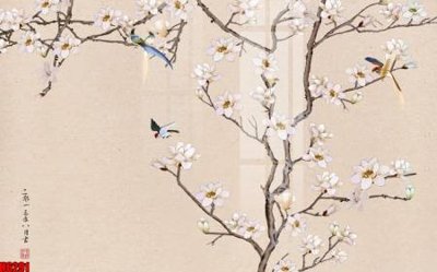 Tải file gốc file tranh nền tường thủy mặc tổng hợp H6291 (in khổ lớn) quảng cáo