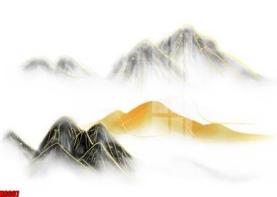 File gốc file tranh nền tường thủy mặc tổng hợp H6607 (bản quyền) cho in ấn