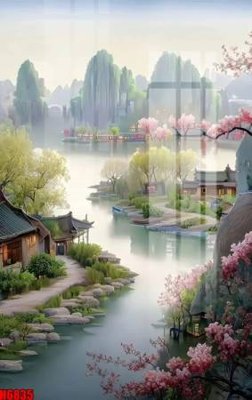 File in trần file tranh tổng hợp H6835 (file gốc) hoa văn 3D