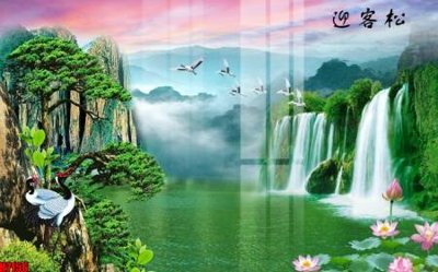 File gốc File tranh gốc in tranh tường nền tổng hợp H7156 (in 3D) cho trang trí