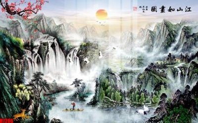 Download file gốc File tranh gốc in tranh tường nền tổng hợp H7206 (in mica) 3D