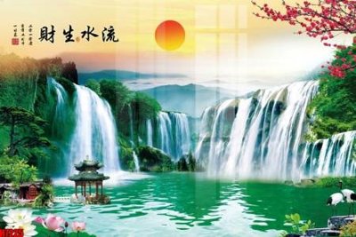 File tranh gốc in trần nhà File tranh gốc in tranh tường nền tổng hợp H7225 3D