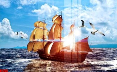 File tranh File tranh gốc in tranh tường nền tổng hợp H7305 (bản gốc) in lụa dán tường