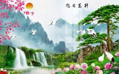 File gốc File tranh gốc in tranh tường nền tổng hợp H7421 (in lụa) hoa văn cổ điển