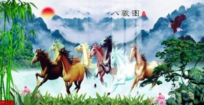 File tranh in trần 3D File tranh gốc in tranh tường nền tổng hợp H7458 (ảnh gốc)