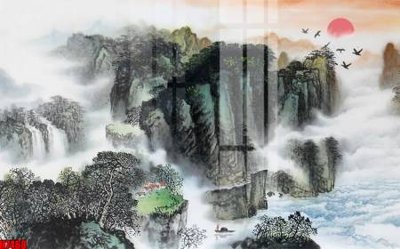 File gốc File tranh gốc in tranh tường nền tổng hợp H7468 (cho in UV) siêu nét