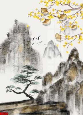 File gốc in ấn File tranh gốc tổng hợp tranh nền tường đẹp H7654 độ phân giải cao