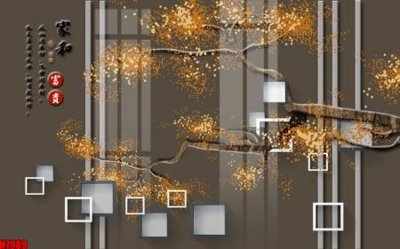 File gốc File tranh gốc tổng hợp tranh nền tường đẹp H7989 (in lụa) tranh phong thủy