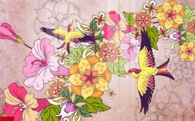 Tải file PSD File tranh gốc tổng hợp tranh nền tường đẹp H8050 (nguyên layer) để in