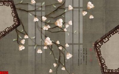 File gốc File tranh gốc tổng hợp tranh nền tường đẹp H8224 (in lụa) cao cấp