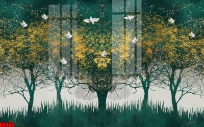 File gốc File tranh gốc tổng hợp tranh nền tường đẹp H8485 cho in ấn và thiết kế