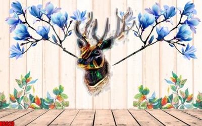 File gốc File tranh gốc tổng hợp tranh nền tường đẹp H8920 (in tráng gương) nghệ thuật