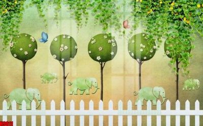 File gốc File tranh gốc tổng hợp tranh nền tường đẹp H9011 (in tráng gương) nghệ thuật