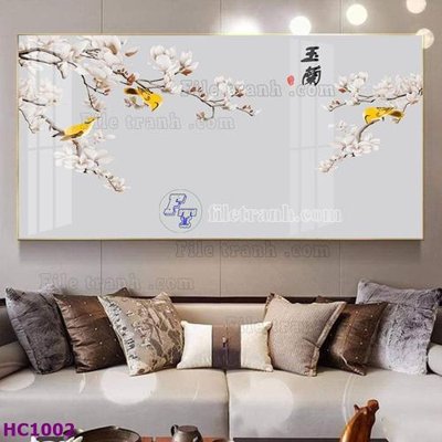 Download file File tranh hoa và chim tối giản trung quốc HC1002 (chuẩn in) chất lượng cao