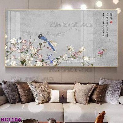 Mua file gốc File tranh hoa và chim tối giản trung quốc HC1104 (chất lượng) tại Filetranh.com
