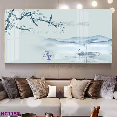 File in trần File tranh hoa và chim tối giản trung quốc HC1158 (file gốc) phong thủy