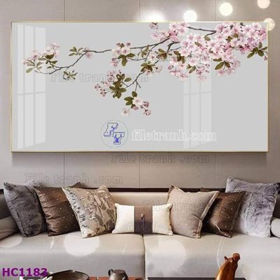 File ảnh gốc File tranh hoa và chim tối giản trung quốc HC1183 (chuyên in mica)