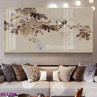 Tải file File tranh hoa và chim tối giản trung quốc HC1266 (ảnh gốc) in gạch 3D