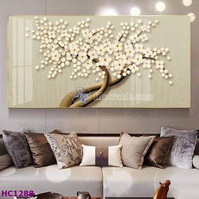 Tải file File tranh hoa và chim tối giản trung quốc HC1288 (gốc) in tranh tráng gương