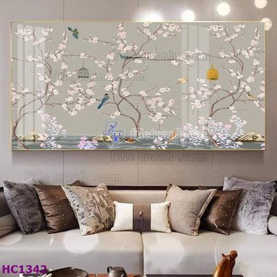 Download file File tranh hoa và chim tối giản trung quốc HC1342 (gốc) cho xưởng in