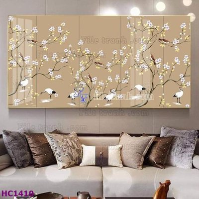 Tải về file gốc File tranh hoa và chim tối giản trung quốc HC1410 (chuẩn in ấn)