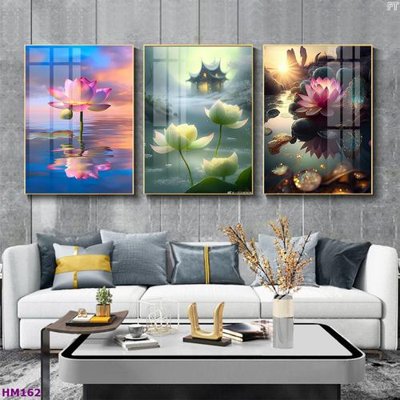 Tải file gốc Tranh bộ 3 hoa sen 5d đẹp HM162 (in tráng gương) 3DFile gốc Tranh bộ 3 hoa sen 5d đẹp HM162 (sẵn sàng in) chất lượng cao