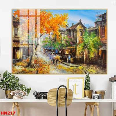 Download file tranh PSD File tranh phố cổ hà nội xưa HN217 để chỉnh sửa