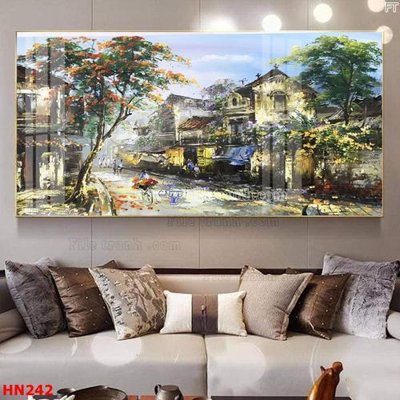 File PSD File tranh phố cổ hà nội xưa HN242 (gốc) cho designer