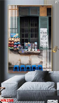 File tranh File tranh phố cổ hà nội xưa HN256 (gốc) chủ đề thiên nhiên