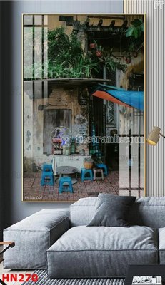 Tải file File tranh phố cổ hà nội xưa HN270 (gốc) làm file in ấn