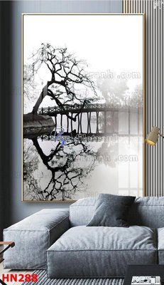 Tải file File tranh phố cổ hà nội xưa HN288 (gốc) chủ đề phong thủy